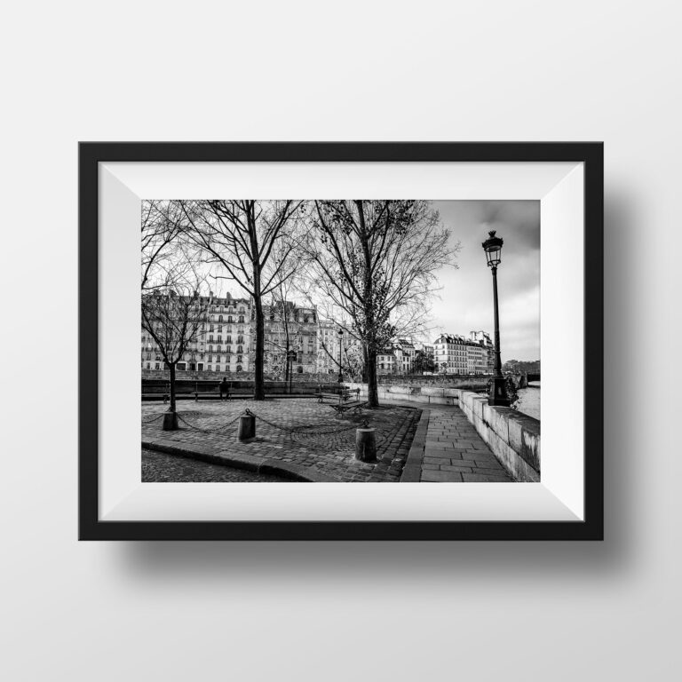 Tirage Photo Ile Saint Louis Paris -  Place Louis Aragon